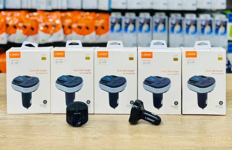 MP3 سيارة لدنيو بلتوث 2 فتحة USB مشغل MP3 للسيارة LDNIO QC3.0 – بلوتوث، FM، مكبر صوت، شحن سريع USB بقدرة 20 واط - الصورة 1